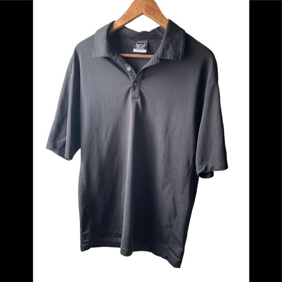 NIKE Dri-fit Black Short Sleeve Golf Shirt Size XL - Picture 3 of 9